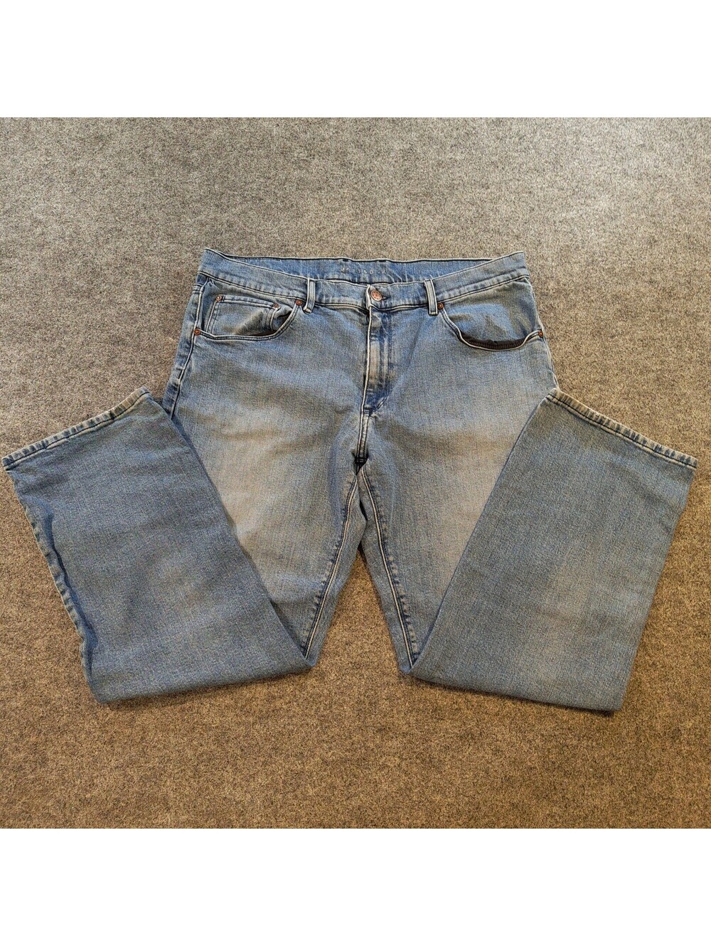 Mott & Bow Men's Straight Fit Jeans Blue Stretch Denim Size 38x30